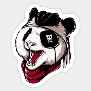 Panda pirate Sticker